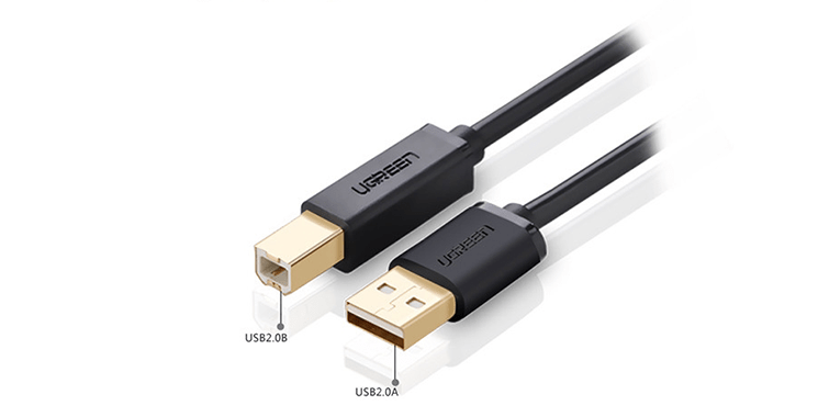 Dây máy in USB 2.0 dài 1.5M Ugreen (10350) US135